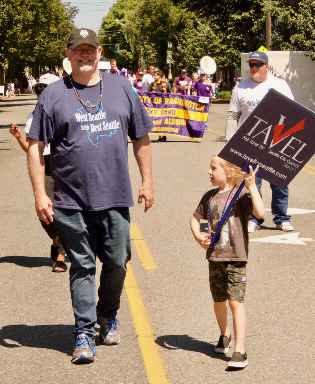 West Seattle Grand Parade featured Adah Cruzen and Carl Blake